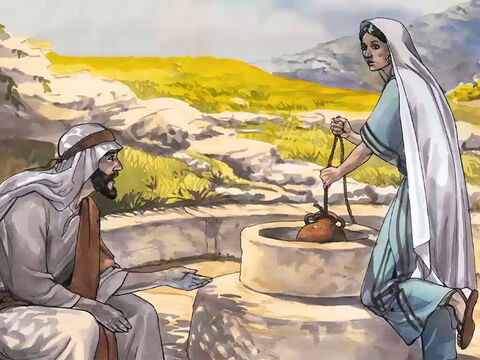 Jesus answered her, ‘If you had known the gift of God and who it is who said to you, “Give me some water to drink,” you would have asked Him, and He would have given you living water.’ – Slide 8