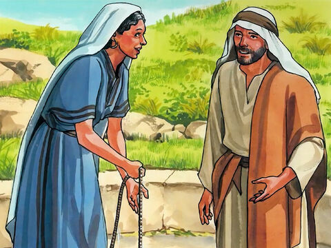 Jesus said to her, ‘Go, call your husband and come back here.’ – Slide 12