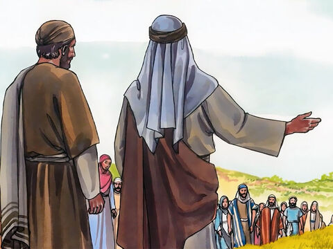 So when the Samaritans came to Jesus, they began asking Him to stay with them. – Slide 15
