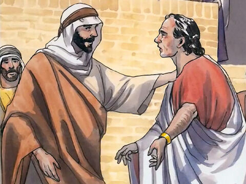 When he heard that Jesus had come back from Judea to Galilee, he went to Him and begged Jesus to come down and heal his son, who was about to die. – Slide 5