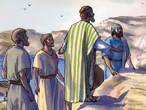 Yet the crowds were seeking Him, and they came to Jesus and tried to keep Him from leaving them. – Slide 9