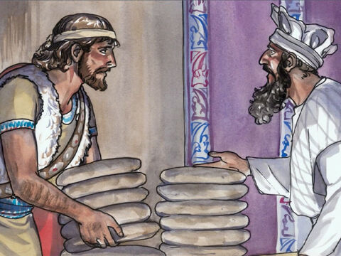 … took and ate the sacred bread, which is not lawful for any to eat but the priests alone, and gave it to his companions?’ – Slide 5