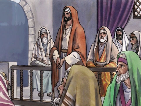 The experts in the law and the Pharisees watched Jesus closely to see if He would heal on the Sabbath, so that they could find a reason to accuse Him. – Slide 3