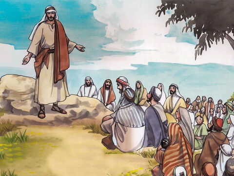 Jesus had gone up a mountain to teach His disciples. – Slide 1