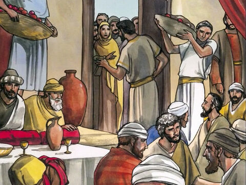 Now one of the Pharisees asked Jesus  to have dinner with him, so  He went into the Pharisee’s house and took His place at the table. – Slide 1