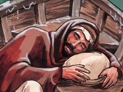 But Jesus was asleep. – Slide 4