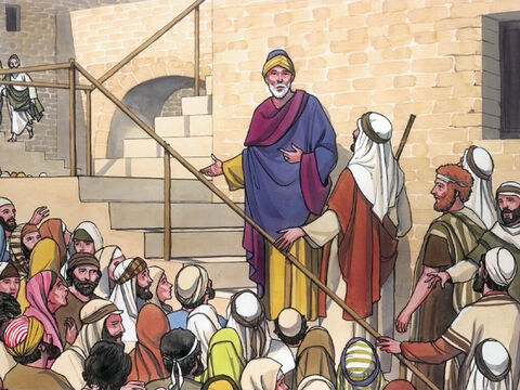 As Jesus was on His way, the crowds pressed around Him. – Slide 3