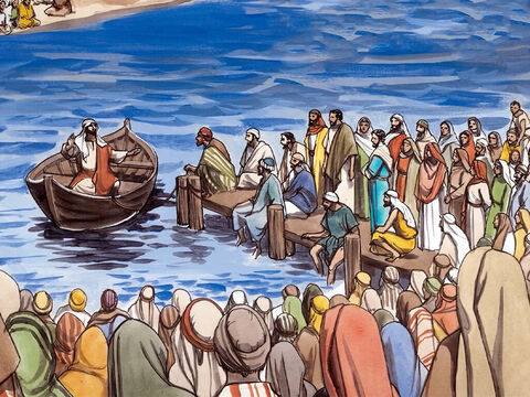 Jesus told the crowd listening on the shores of Lake Galilee another parable (the parable of the weeds): – Slide 1