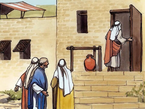 Then Jesus left the crowds and went into the house. – Slide 15