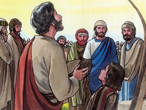 Then Jesus took the loaves, and when He had given thanks … – Slide 7
