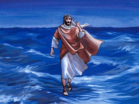 But immediately Jesus spoke to them: ‘Have courage! It is I. Do not be afraid.’ – Slide 5