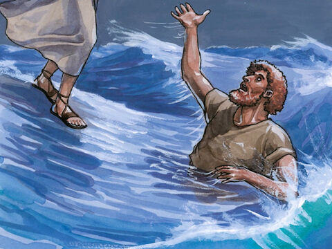 But when he saw the strong wind he became afraid. And starting to sink, he cried out, ‘Lord, save me!’ – Slide 8