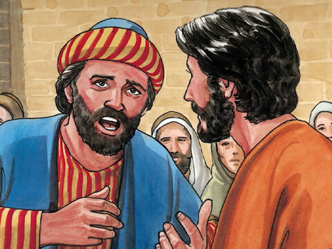 ‘I begged your disciples to cast it out, but they could not do so.’<br/>Jesus answered, ‘You unbelieving and perverse generation! How much longer must I be with you and endure you? – Slide 5