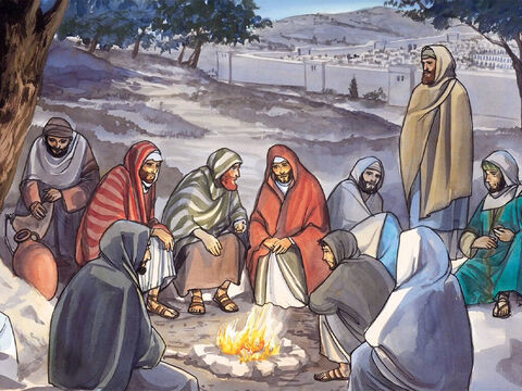 Jesus went to the Mount of Olives. – Slide 1