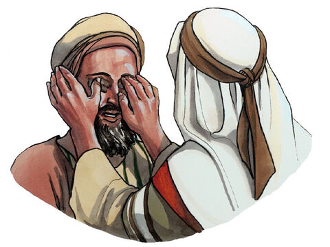 Having said this, Jesus spat on the ground and made some mud with the saliva. He smeared the mud on the blind man’s eyes and said to him, ‘Go wash in the pool of Siloam’ (which is translated ‘sent’). – Slide 4