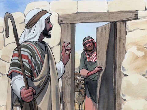 ‘I am the door for the sheep. All who came before me were thieves and robbers, but the sheep did not listen to them. – Slide 6