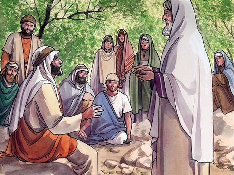 Jesus then asked, ‘Which of these three do you think became a neighbour to the man who fell into the hands of the robbers?’ – Slide 15