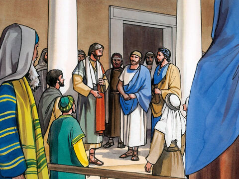 Jesus also said to the disciples, ‘There was a rich man who was informed of accusations that his manager was wasting his assets. – Slide 1