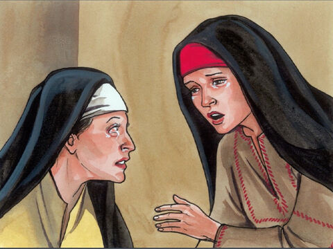 And when she had said this, Martha went and called her sister Mary, saying privately, ‘The Teacher is here and is asking for you.’ – Slide 4