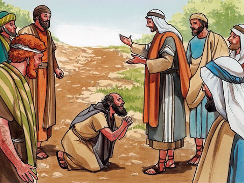 Then Jesus said, ‘Were not ten cleansed? Where are the other nine? Was no one found to turn back and give praise to God except this foreigner?’ Then He said to the man, ‘Get up and go your way. Your faith has made you well.’ – Slide 5