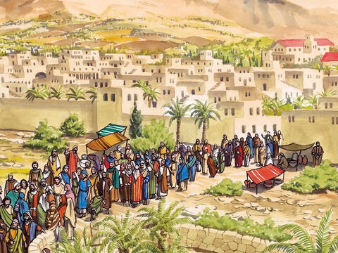 Jesus entered Jericho and was passing through it. – Slide 1