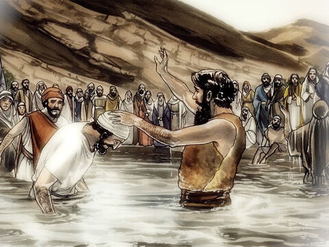 Jesus said to them, ‘I will ask you one question. Answer me and I will tell you by what authority I do these things: John’s baptism – was it from heaven or from people? Answer me.’ – Slide 12