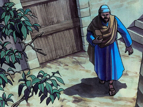 Judas took the piece of bread and went out immediately. (Now it was night.) – Slide 8