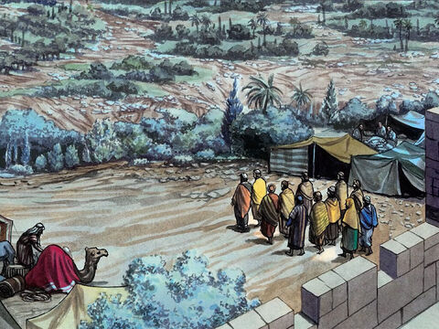 After singing a hymn, they went out to the Mount of Olives. – Slide 18