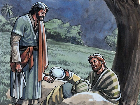 When Jesus came again He found them sleeping; they could not keep their eyes open. And they did not know what to tell Him. – Slide 9