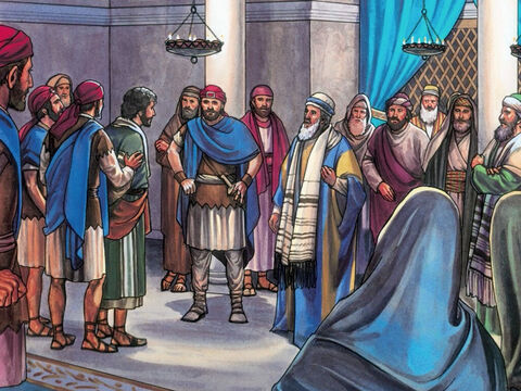 The Chief Priests and the whole Sanhedrin, were trying to find false testimony against Jesus so they could put Him to death. – Slide 5