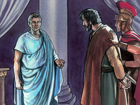 So Pilate went back into the Governor’s residence and summoned Jesus and asked Him, ‘Are you the King of the Jews?’ – Slide 8