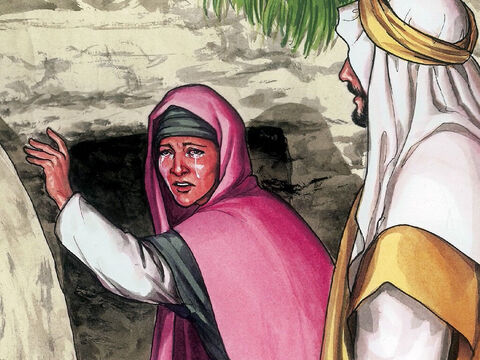 Jesus said to her, ‘Woman, why are you weeping? Who are you looking for?’ – Slide 6