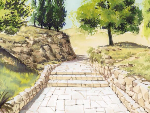 The very day that Jesus’ tomb was found to be empty, two of Jesus’ disciples were on their way to a village called Emmaus. – Slide 1