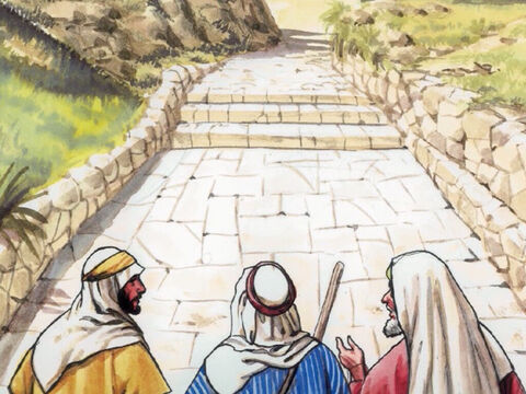 So they approached the village where they were going. Jesus acted as though He wanted to go farther … – Slide 19