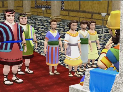 The king assigned them a daily ration from his royal delicacies and his own wine. They were to be trained for three years before entering the king’s service. – Slide 3
