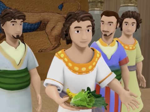 ‘Please, sir, would you test your servants for ten days by providing us with some vegetables to eat and only water to drink?’ – Slide 11