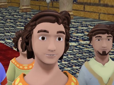 So they entered the king’s service, and the king found that they were ten times more powerful and intelligent than all the magicians and knowledgeable people in the whole kingdom. – Slide 19