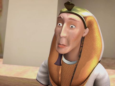 Then Pharaoh woke up. <br/>When Pharaoh fell asleep again, he had a second dream. – Slide 4