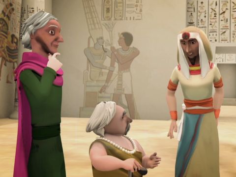Pharaoh told them about his dreams, but sadly, no one at all could interpret them for him. – Slide 7