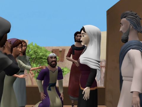 He then called the believers and the widows, which he had sent out of the room and presented Tabitha to them alive! – Slide 16