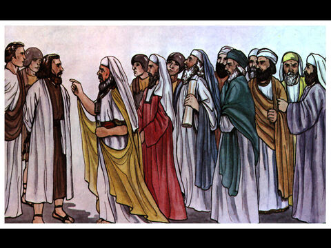 The priests and the captain of the temple guard and the Sadducees came up to Peter and John while they were speaking to the people. They were greatly disturbed because the apostles were teaching the people, proclaiming in Jesus the resurrection of the dead. – Slide 1