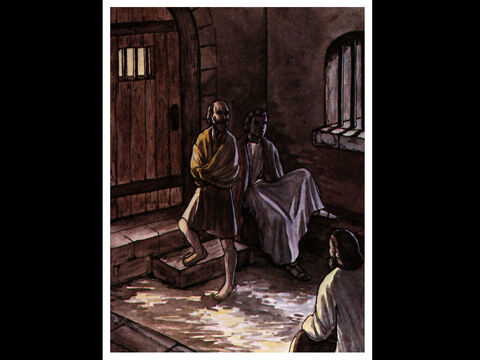 They seized Peter and John and, because it was evening, they put them in jail until the next day. – Slide 2