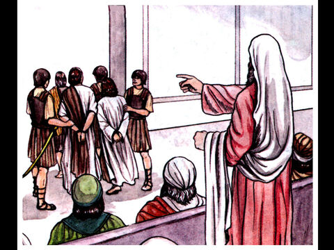 But since they could see the man who had been healed standing there with them, there was nothing they could say. So they ordered them to withdraw from the Sanhedrin and then conferred together. – Slide 8