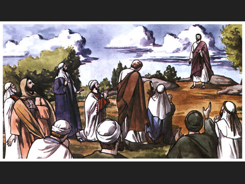 Matthew 18-16-20 <br/>Then the eleven disciples went to Galilee, to the mountain where Jesus had told them to go. When they saw Him, they worshiped Him; but some doubted. – Slide 1