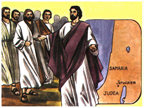 He said to them: ‘It is not for you to know the times or dates the Father has set by his own authority. But you will receive power when the Holy Spirit comes on you; and you will be my witnesses in Jeru-salem, and in all Judea and Samaria, and to the ends of the earth.’ – Slide 12
