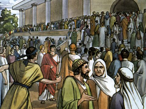 On the next Sabbath almost the whole city gathered to hear the word of the Lord. – Slide 1