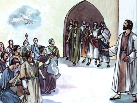 ‘Simon Peter has described to us how God first intervened to choose a people for his name from the Gentiles.’ – Slide 3