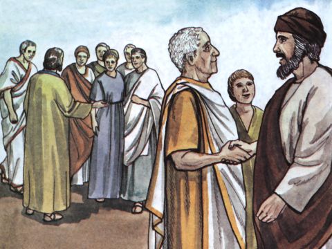 After spending some time there, they were sent off by the believers … – Slide 10
