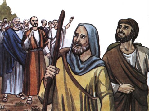 … with the blessing of peace to return to those who had sent them. – Slide 11