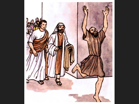 Then he went with them into the temple courts, walking and jumping, and praising God. – Slide 7